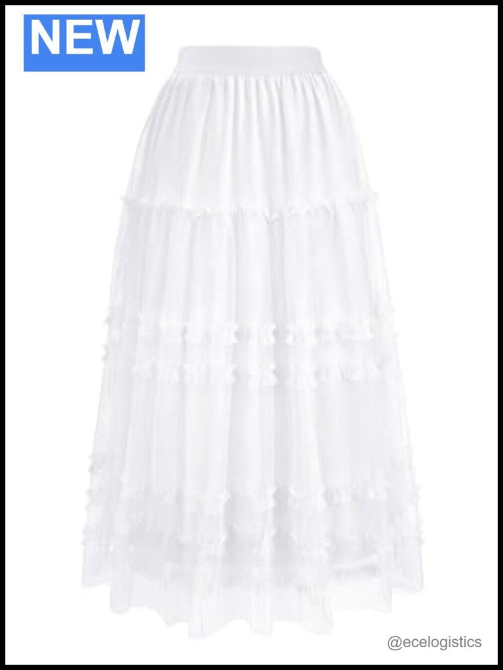 Midi Tulle Skirt Layered Flowy Fairy Tutu